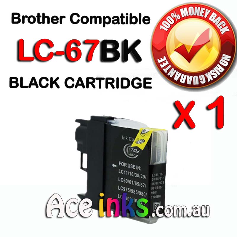 Compatible Brother LC-67BK BLACK Printer Cartridges